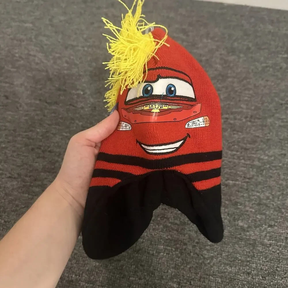 Cars Disney Pixar Child One Size Beanie Cap Hat Mittens